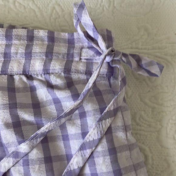 Riley & Rae Women’s plaid Lightweight Lilac Petal Shorts Size M NWT - Picture 10 of 11